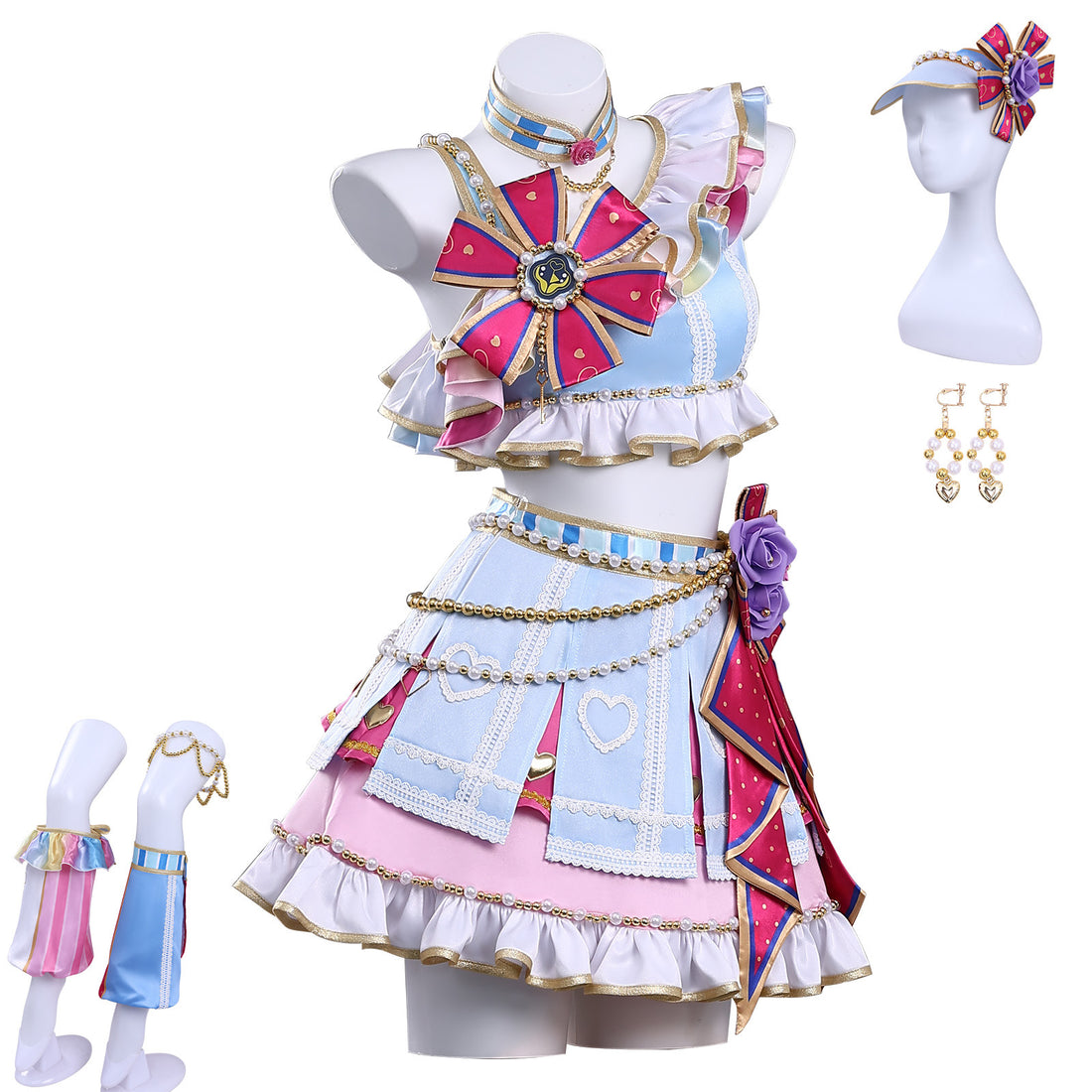 Star Activity Hoshimiya Ichigo Kiriya Aoi Cosplay Costume Cheerleading Team Lolita Dress