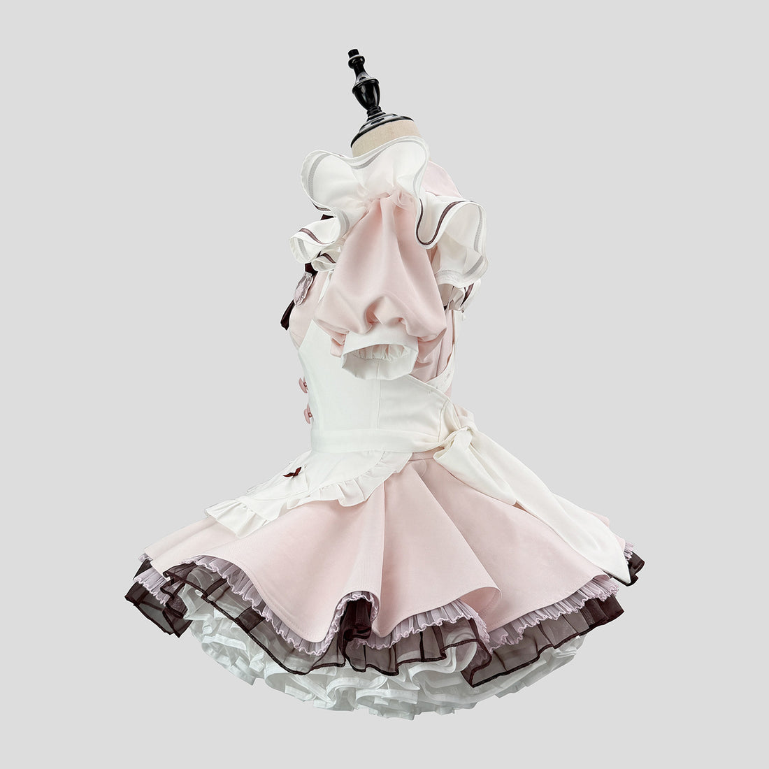 Japanese Sweet Lolita Maid Cosplay Dress Puff Sleeve Dress