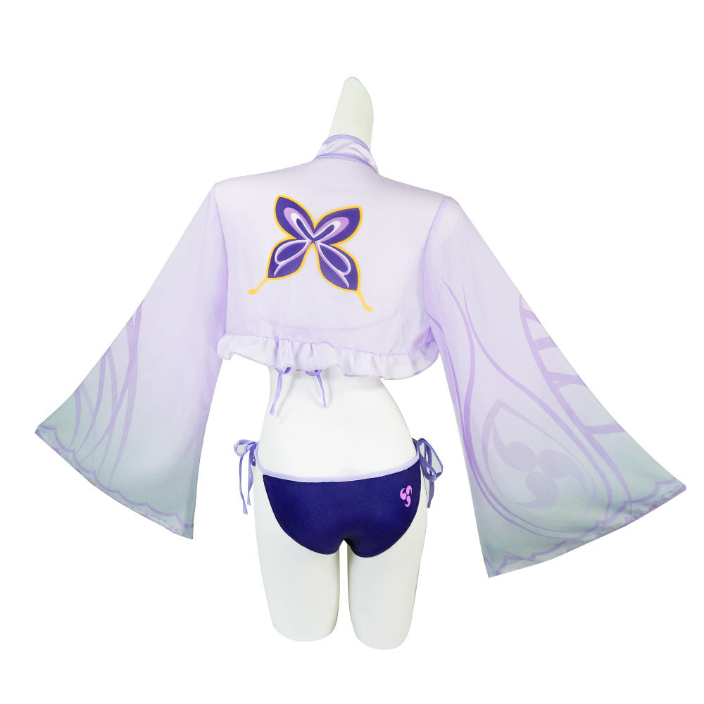 Genshin Impact Raiden Shogun Swimsuit Full Set Cosplay Costumes