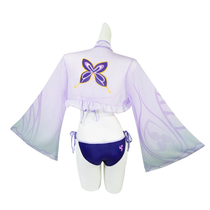 Genshin Impact Raiden Shogun Swimsuit Full Set Cosplay Costumes