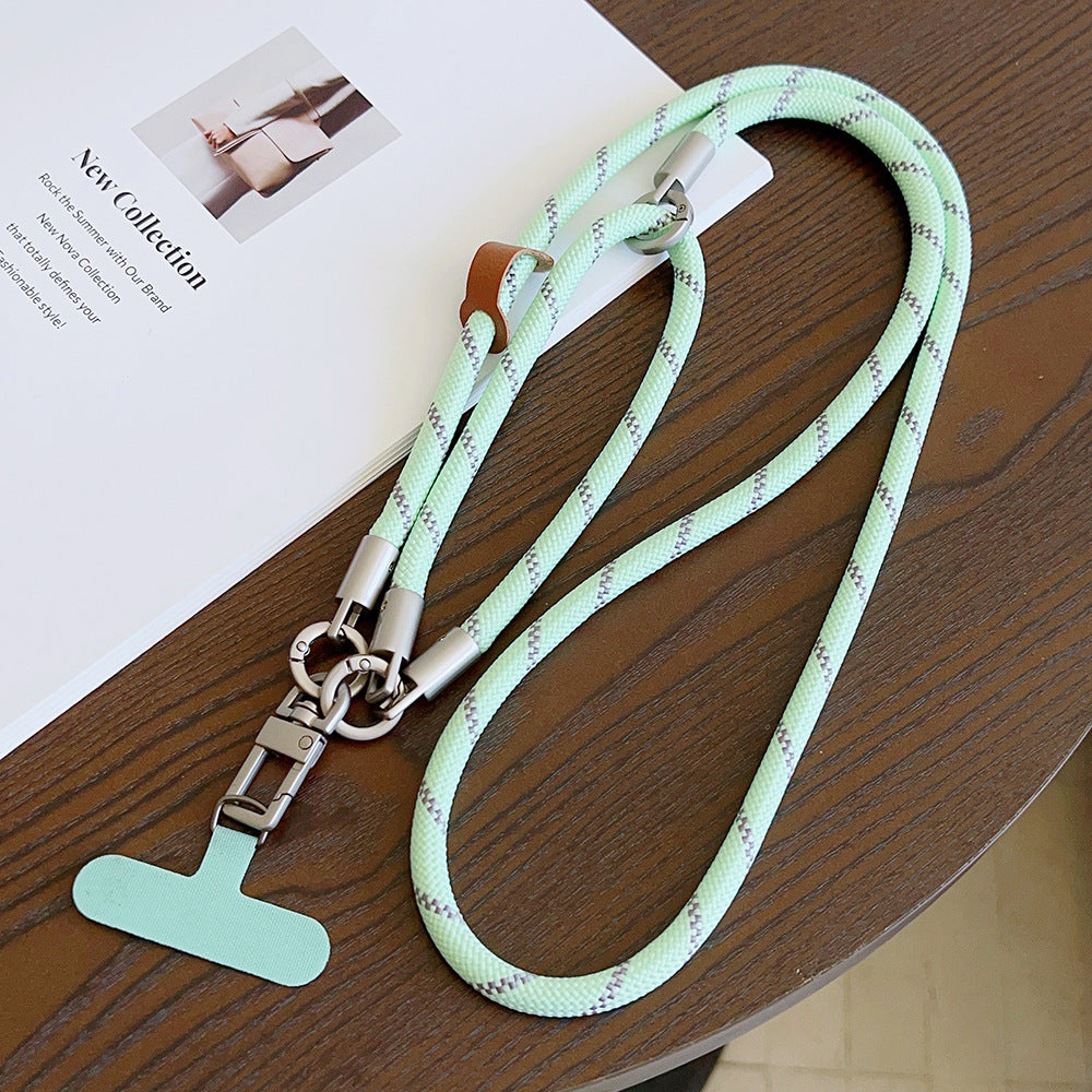 Multicolor Crossbody and Wrist Phone Strap with Tabs – Hand Woven 3-IN-1 Wristlet & Hand Lanyard