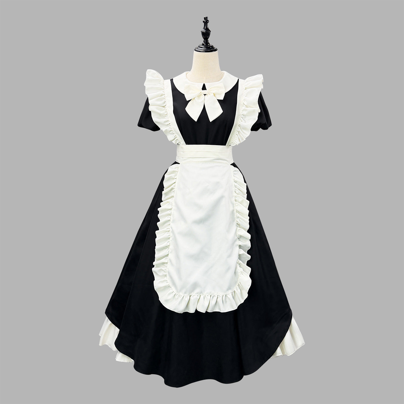 Inverted Pleat Ruffle Maid Outfit Classic Cosplay Lolita Dress