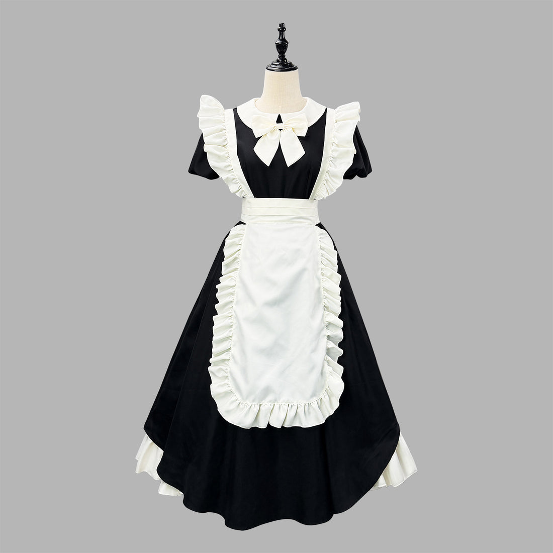 Inverted Pleat Ruffle Maid Outfit Classic Cosplay Lolita Dress