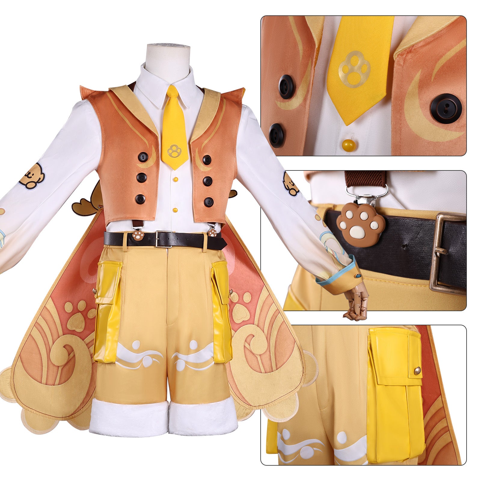Honor of Kings Sang Qi X Line Puppy Collaboration Halloween Cosplay Costume