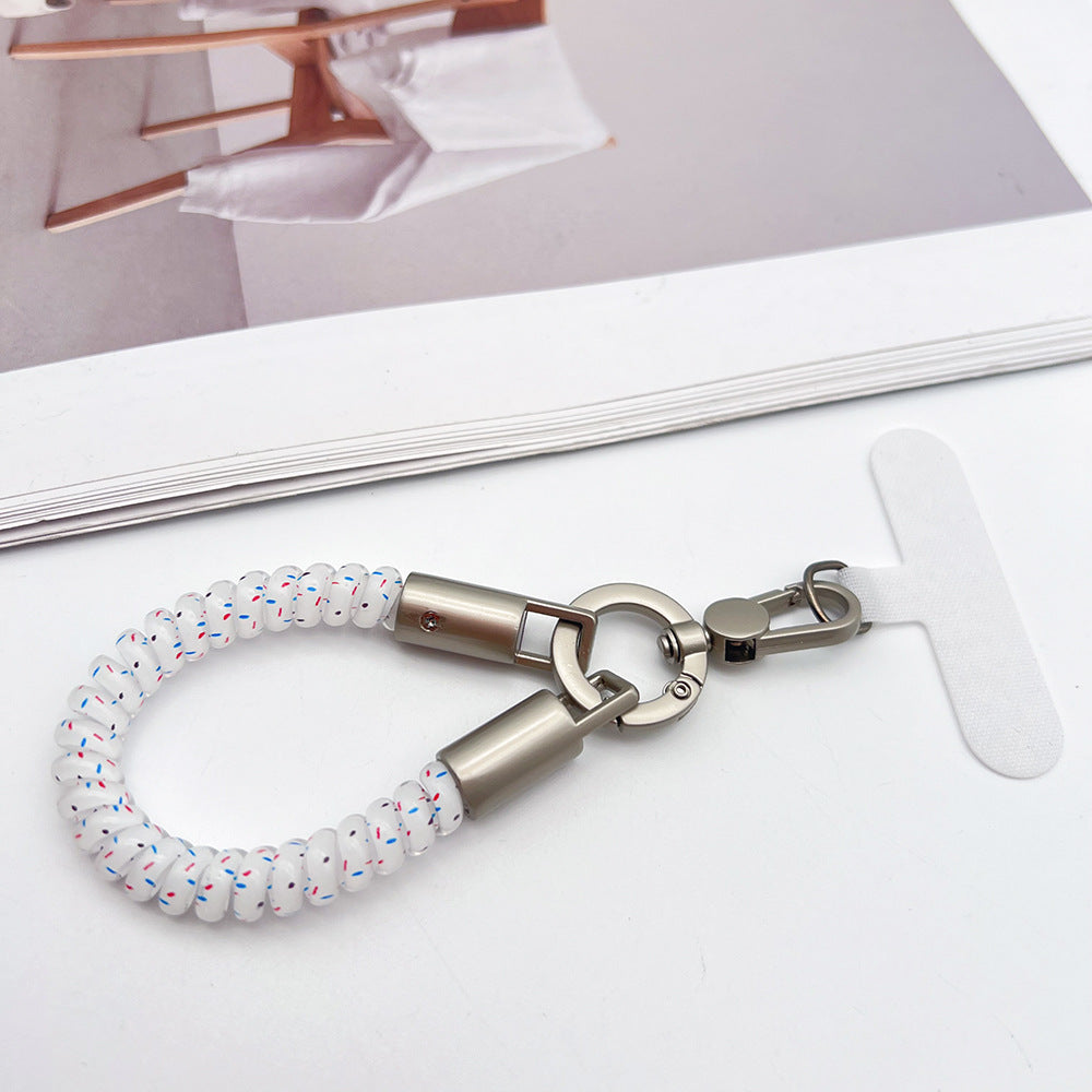 TPU Phone Cord Wrist Phone Strap with Tether Tabs – Elasticity Short Wristlet & Hand Lanyard