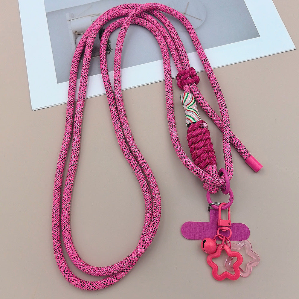 Multicolor Adjustable Crossbody Neck Phone Lanyard Long Strap with Tether Tabs Phone Charm