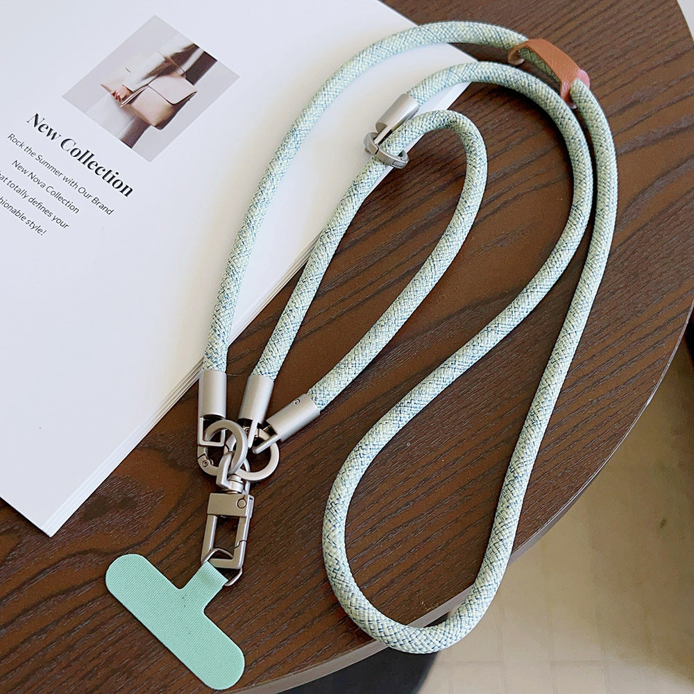 Multicolor Crossbody and Wrist Phone Strap with Tabs – Hand Woven 3-IN-1 Wristlet & Hand Lanyard