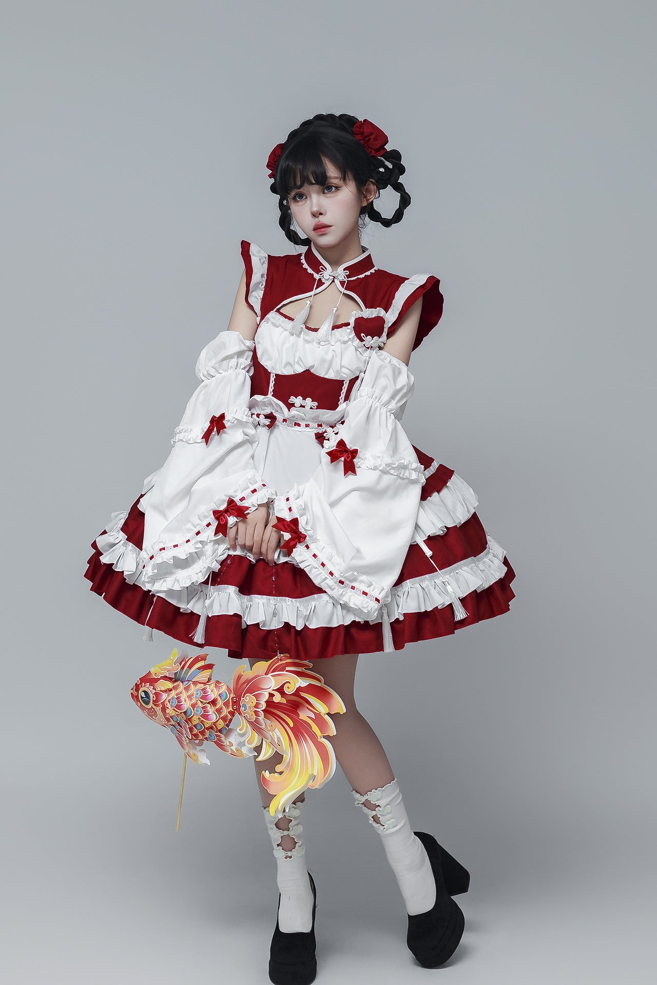 Chinese Maid Outfit New Style Qipao Lolita Cosplay Dress
