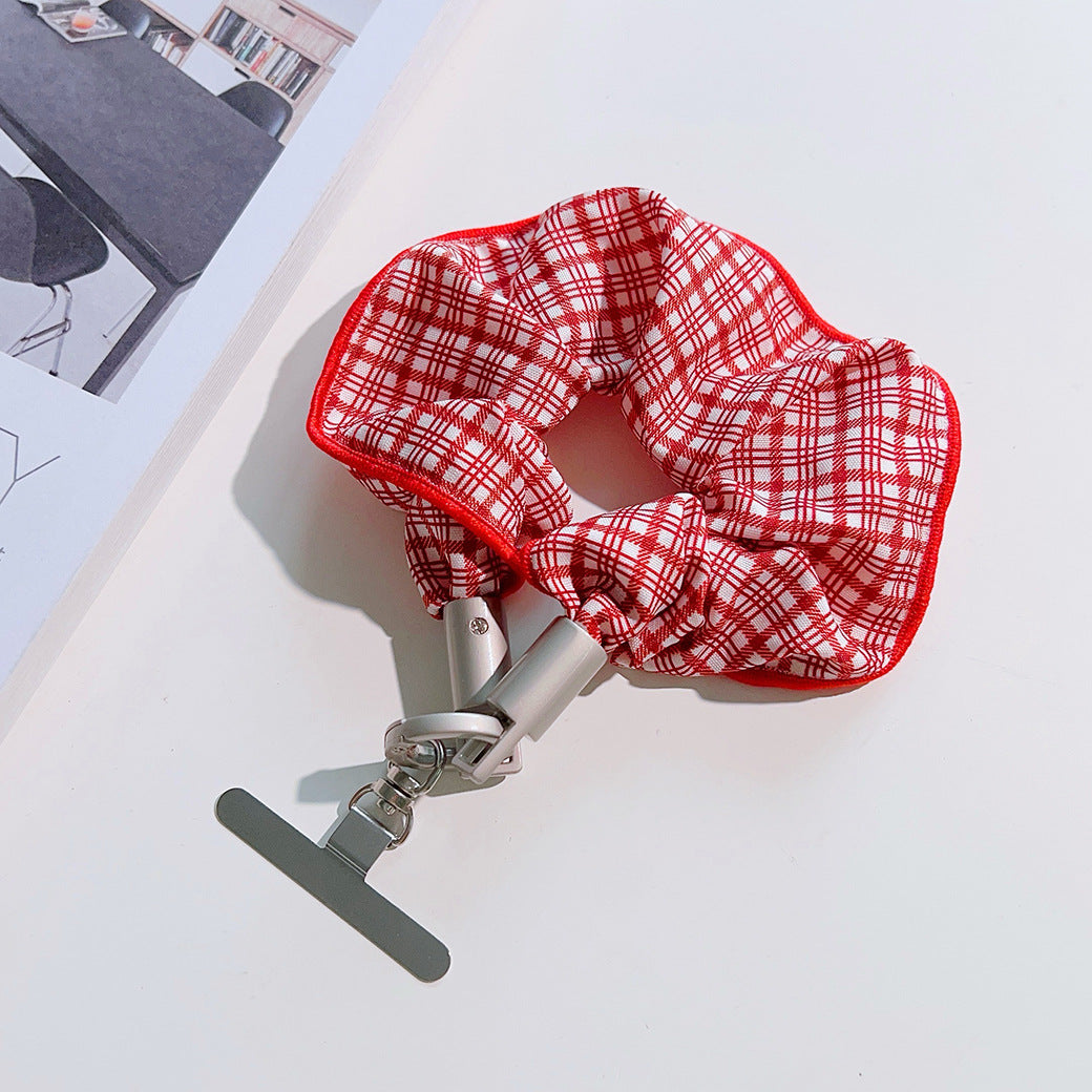 Stylish Fabric Art Wrist Phone Strap with Tether Tabs – Colon-shaped Wristlet & Hand Lanyard