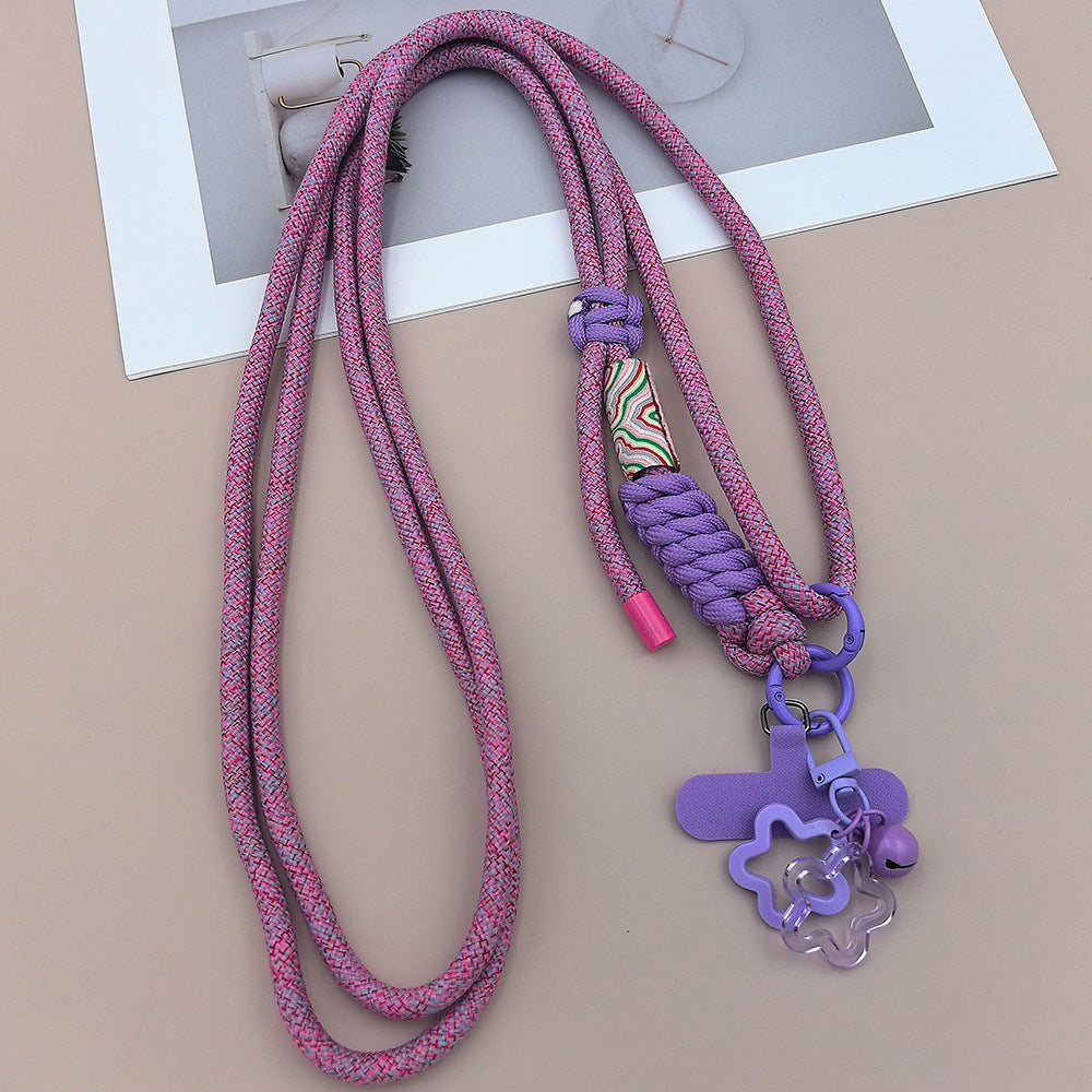 Multicolor Adjustable Crossbody Neck Phone Lanyard Long Strap with Tether Tabs Phone Charm