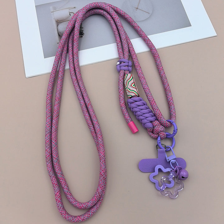 Multicolor Adjustable Crossbody Neck Phone Lanyard Long Strap with Tether Tabs Phone Charm