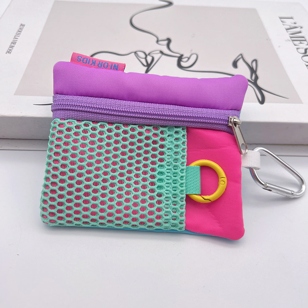 Mini Coin Purse Headphone Bag with Carabiner – Multifunctional Portable Bag Phone Accessory