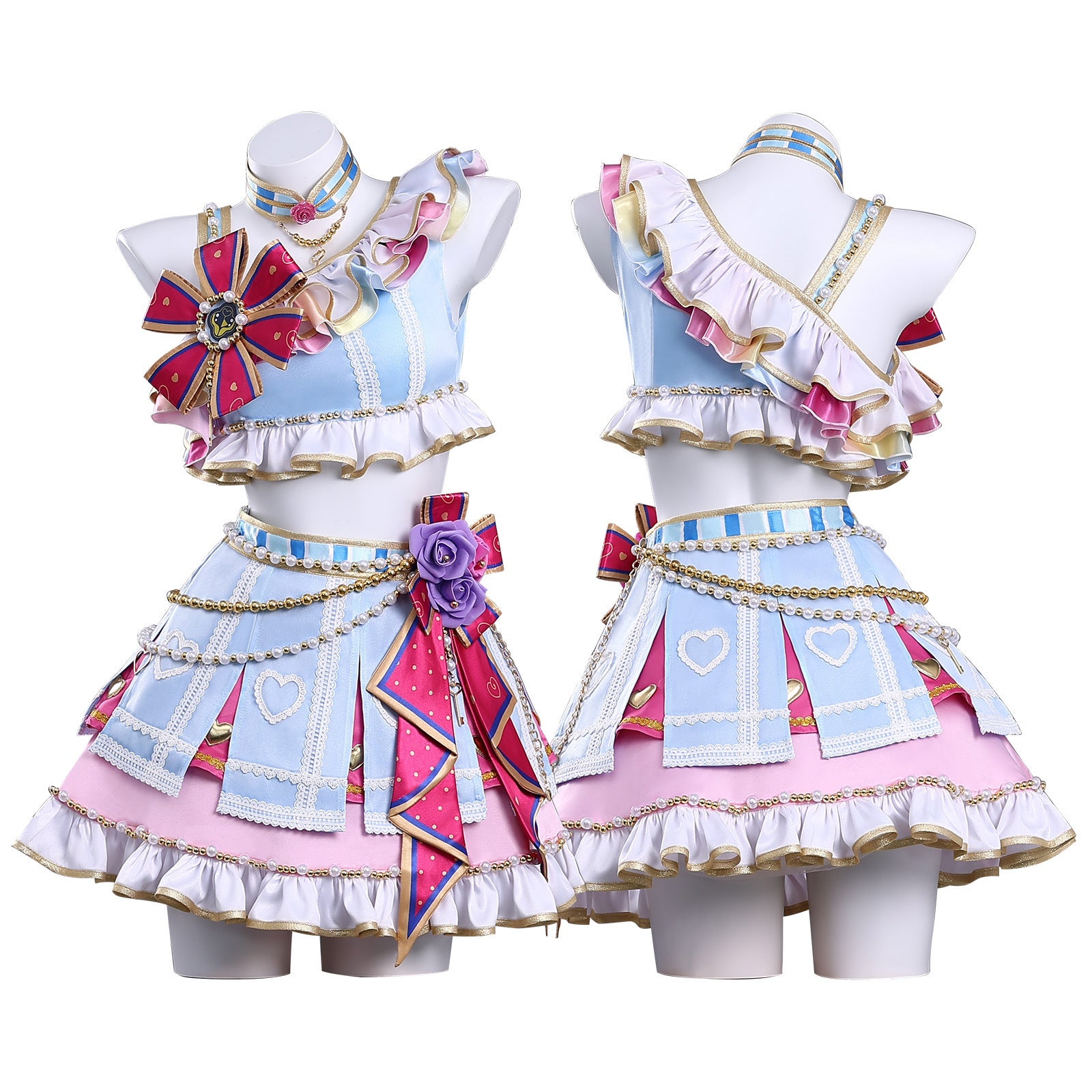 Star Activity Hoshimiya Ichigo Kiriya Aoi Cosplay Costume Cheerleading Team Lolita Dress