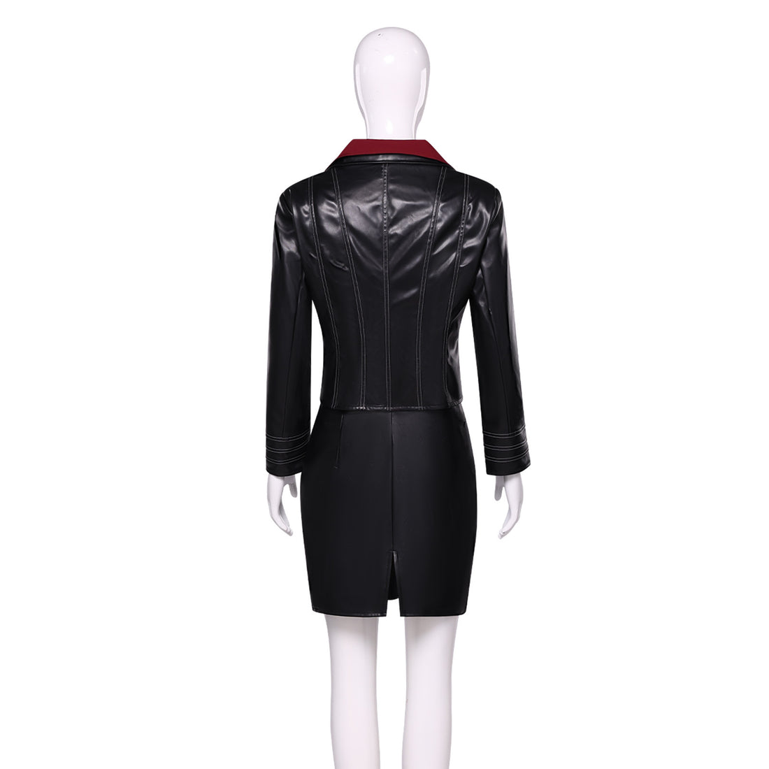 Resident Evil Ada Wong Black Leather Suit Cosplay Costumes Halloween Themed Carnival Outfit