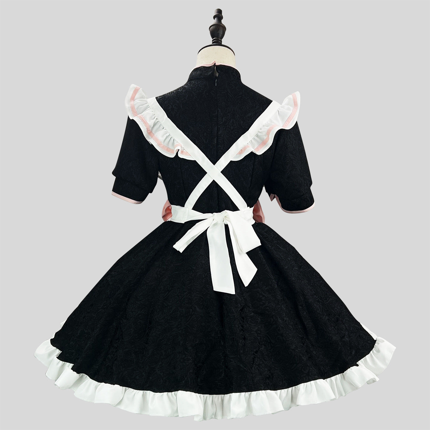 Heart-shaped Cutout Chinese Qipao Maid Outfit Lolita Dress