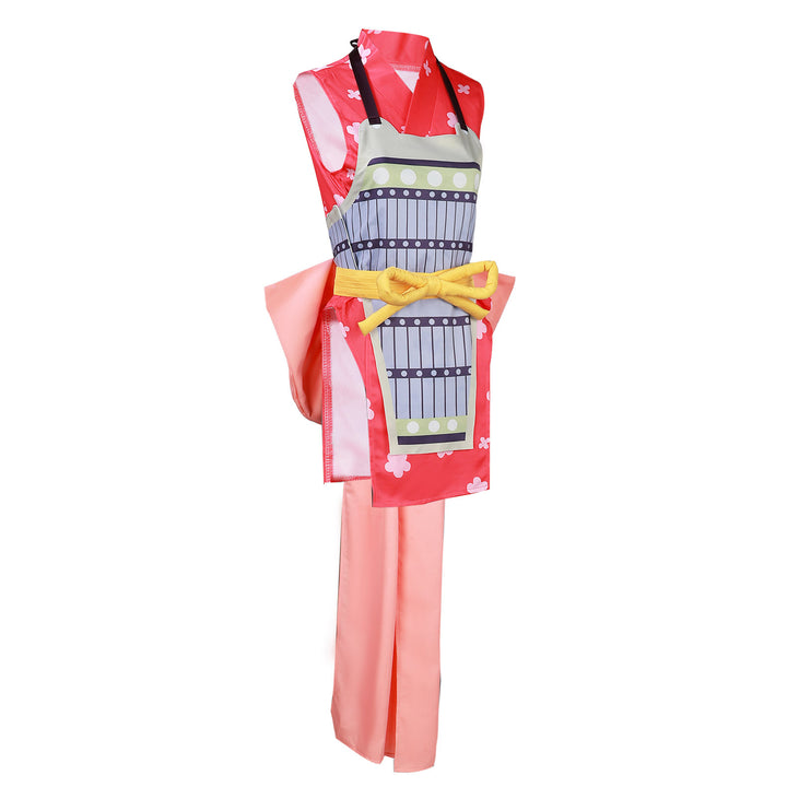 Navigation Wano Kuni Country Nami Cosplay Costume One Piece Armor Kimono Dress