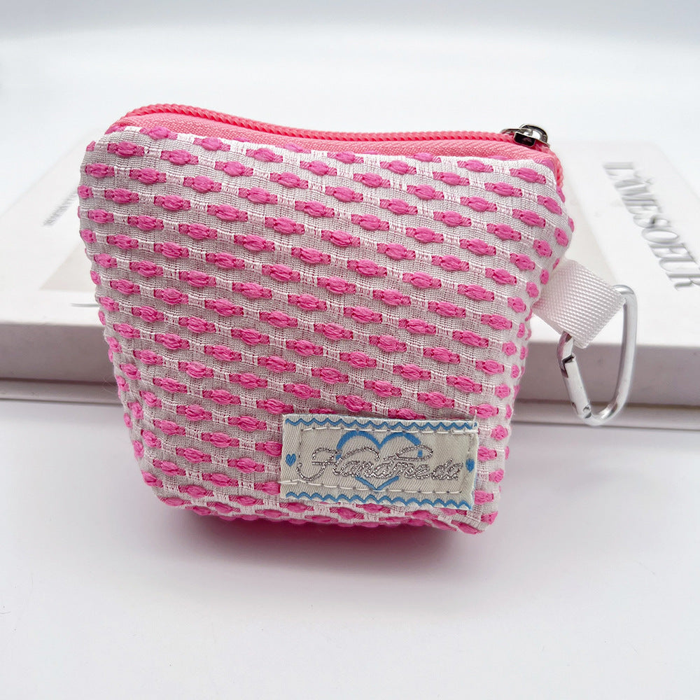 Mini Coin Purse Headphone Bag with Carabiner – Multifunctional Portable Bag Phone Accessory