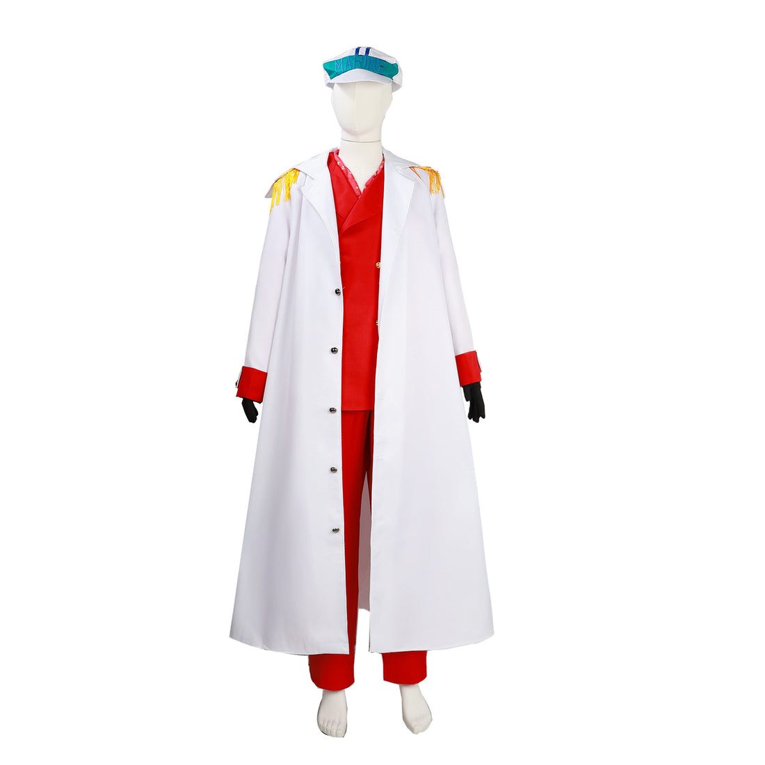 Anime Navigation Cosplay Costumes Akainu Sakazuki Justice Navy Marines Admiral Suit