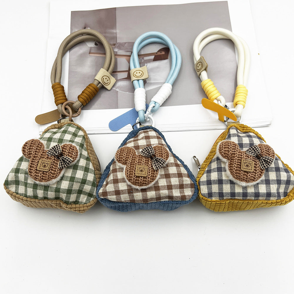 Mouse Mini Coin Purse with Phone Wrist Strap – Headphone Bag & Wristlet & Hand Lanyard