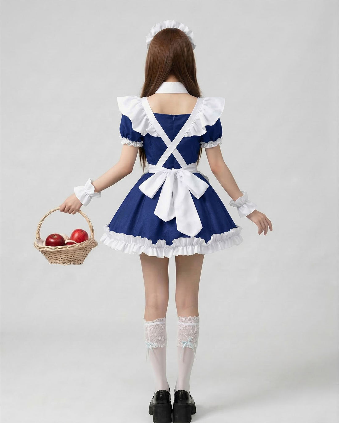 Classic Short Sleeve Lolita Dress Cute Japanese Maid Cosplay