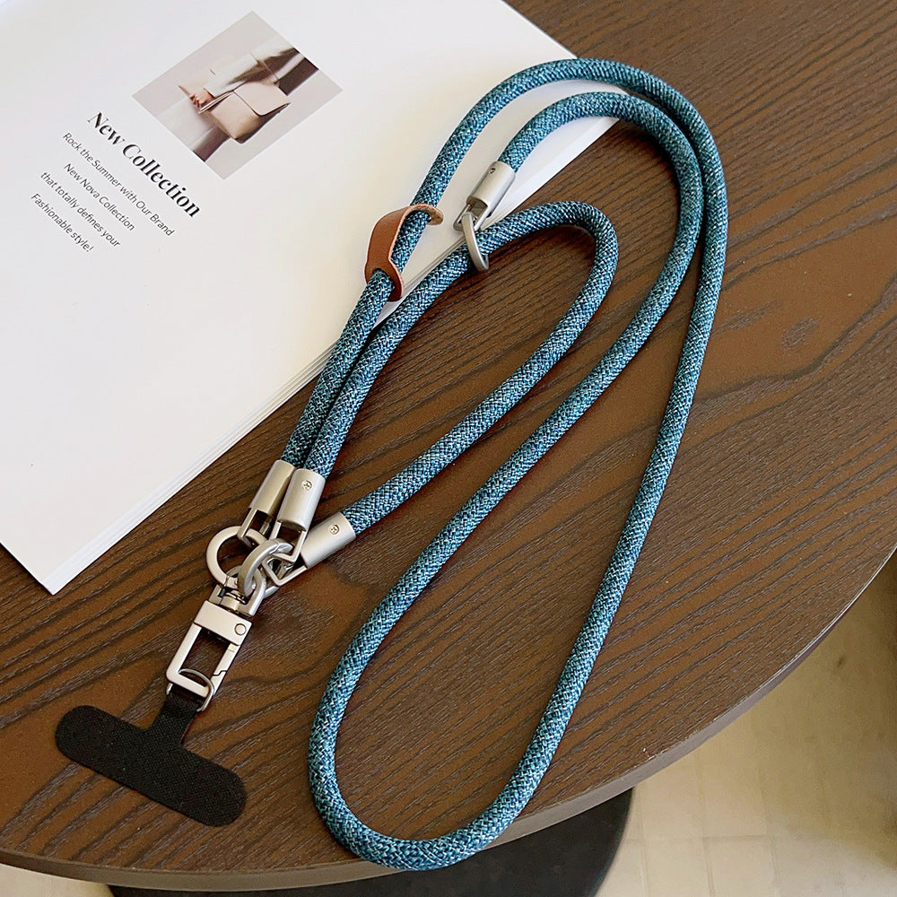 Multicolor Crossbody and Wrist Phone Strap with Tabs – Hand Woven 3-IN-1 Wristlet & Hand Lanyard