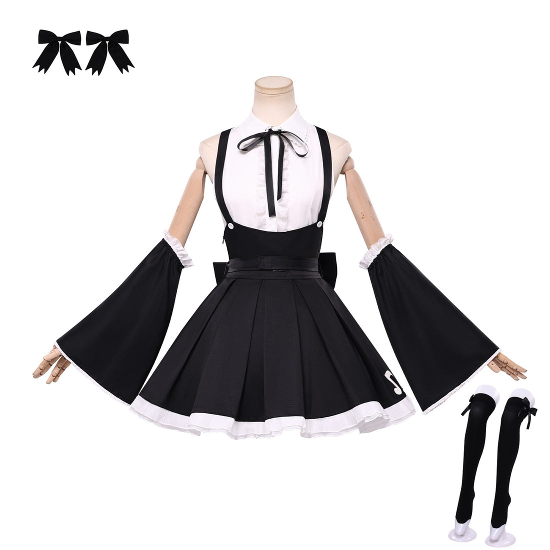 Project Songstress Live Streaming Show Cosplay Costumes HIgh School Gothic Girl Uniform Outfit
