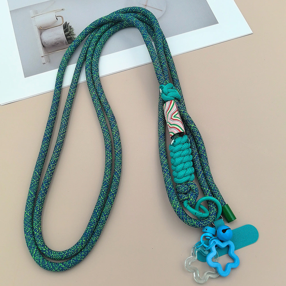 Multicolor Adjustable Crossbody Neck Phone Lanyard Long Strap with Tether Tabs Phone Charm