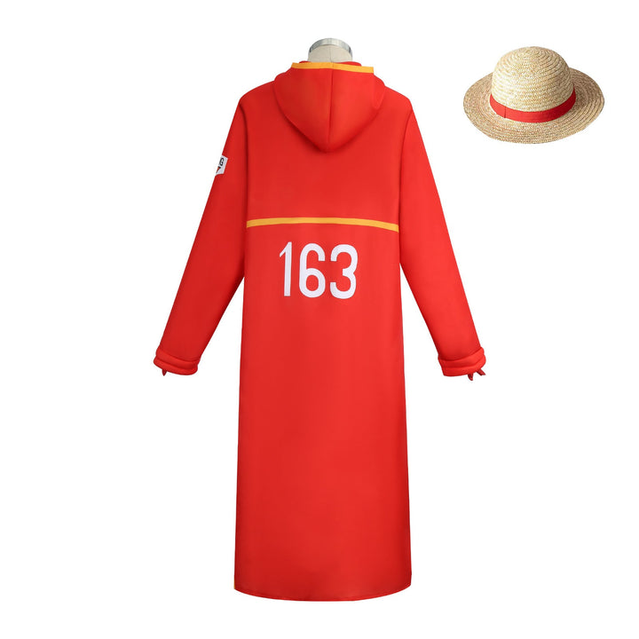 Anime Navigation Egghead Monkey D. Luffy Red One Piece Cosplay Costumes