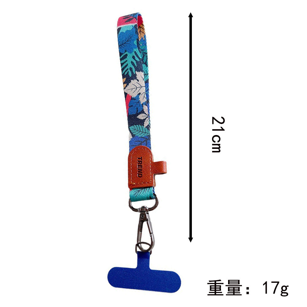 Rustic-style Webbing Wrist Phone Strap with Tether Tabs – Key Chain Wristlet & Hand Lanyard