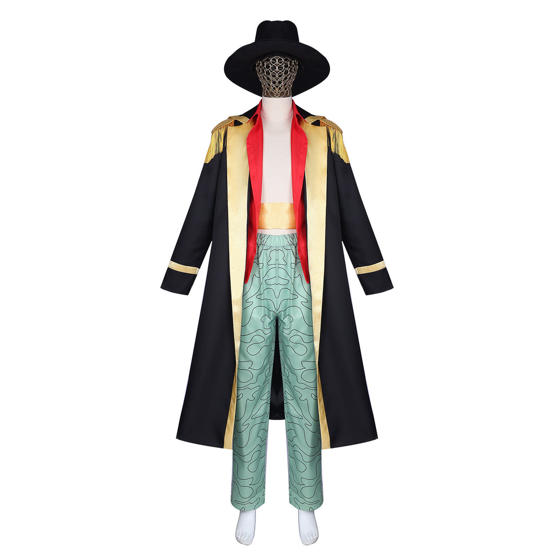 Navigation Blackbeard Cosplay Costume Marshall D. Teach One Piece Halloween Outfits with Hat