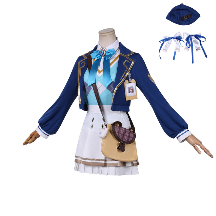 Honor of Kings Da Qiao Die A Floral Dream Skin School Uniform Cosplay Costume