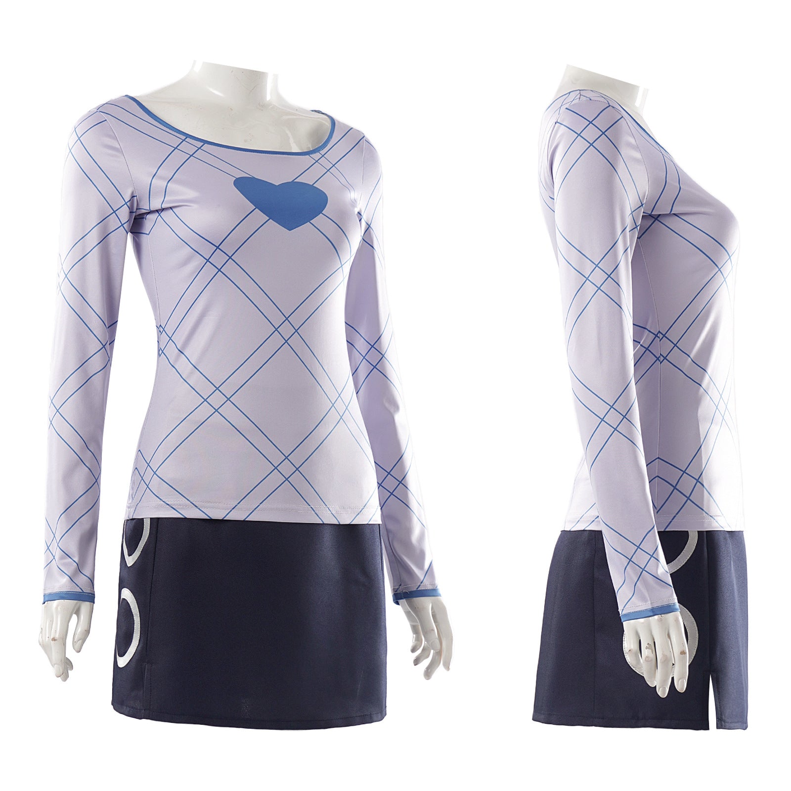 Anime Navigation Season 2 Nami Cosplay Outfit Women's One Piece T-Shirt and Skirt