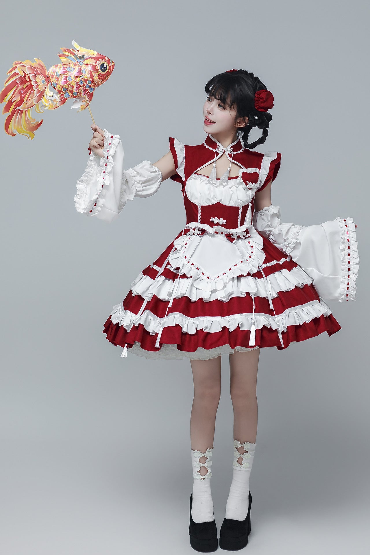 Chinese Maid Outfit New Style Qipao Lolita Cosplay Dress