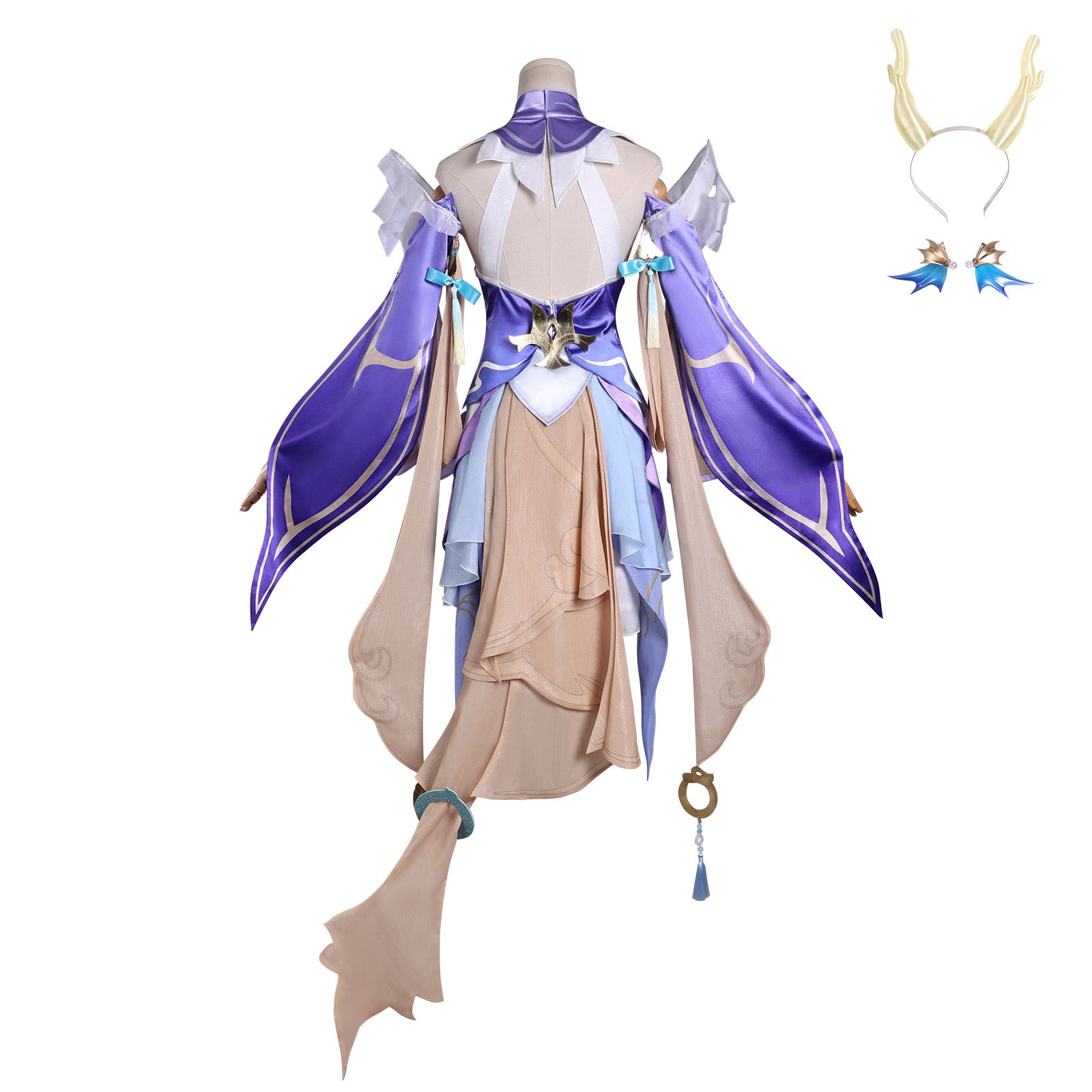 Honor of Kings Xi Shi Wandering Dragon Violet Flower Full Set Cosplay Costume