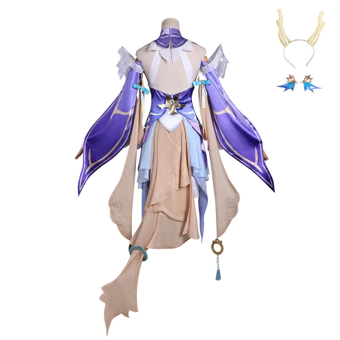 Honor of Kings Xi Shi Wandering Dragon Violet Flower Full Set Cosplay Costume
