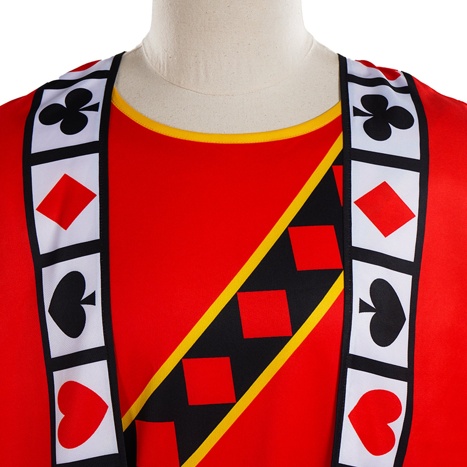 Alice Style Red Magic King Playing Card Cosplay Costume Halloween Fancy Dress