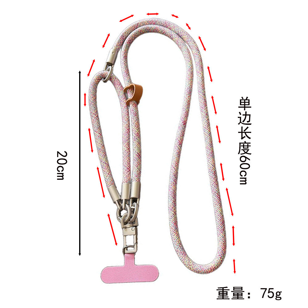 Multicolor Crossbody and Wrist Phone Strap with Tabs – Hand Woven 3-IN-1 Wristlet & Hand Lanyard