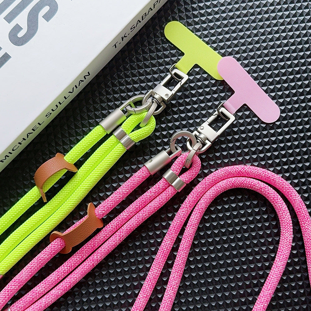 Rotatable Buckle Crossbody Neck Phone Lanyard Long Strap with Tether Tabs Phone Charm