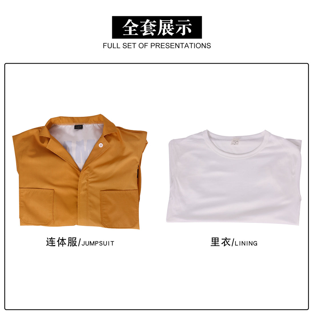 Game Delta Force Yellow Prisoner Skin Inmate Jumpsuit Cosplay Costumes Halloween Themed Outfit