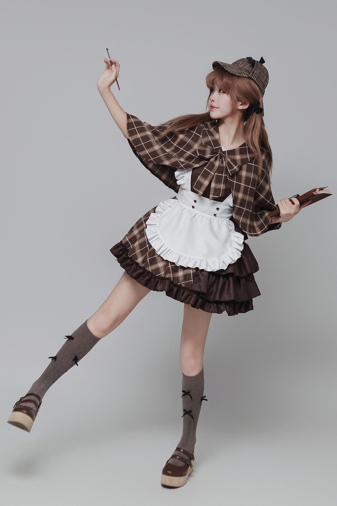 Detective Song Maid Outfit Cosplay Streamers Plus-Size Costume