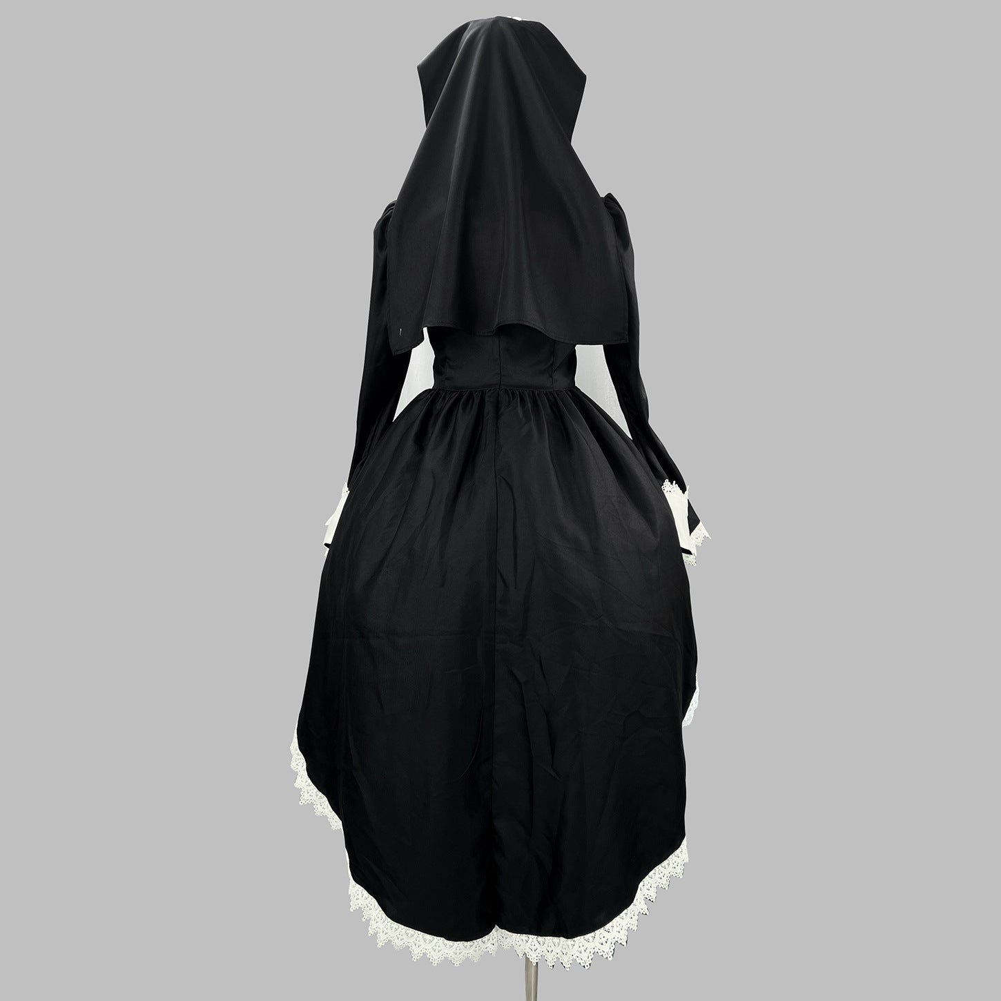 Dark Cross Halloween Back Train Dress Outfit Cosplay Costumes