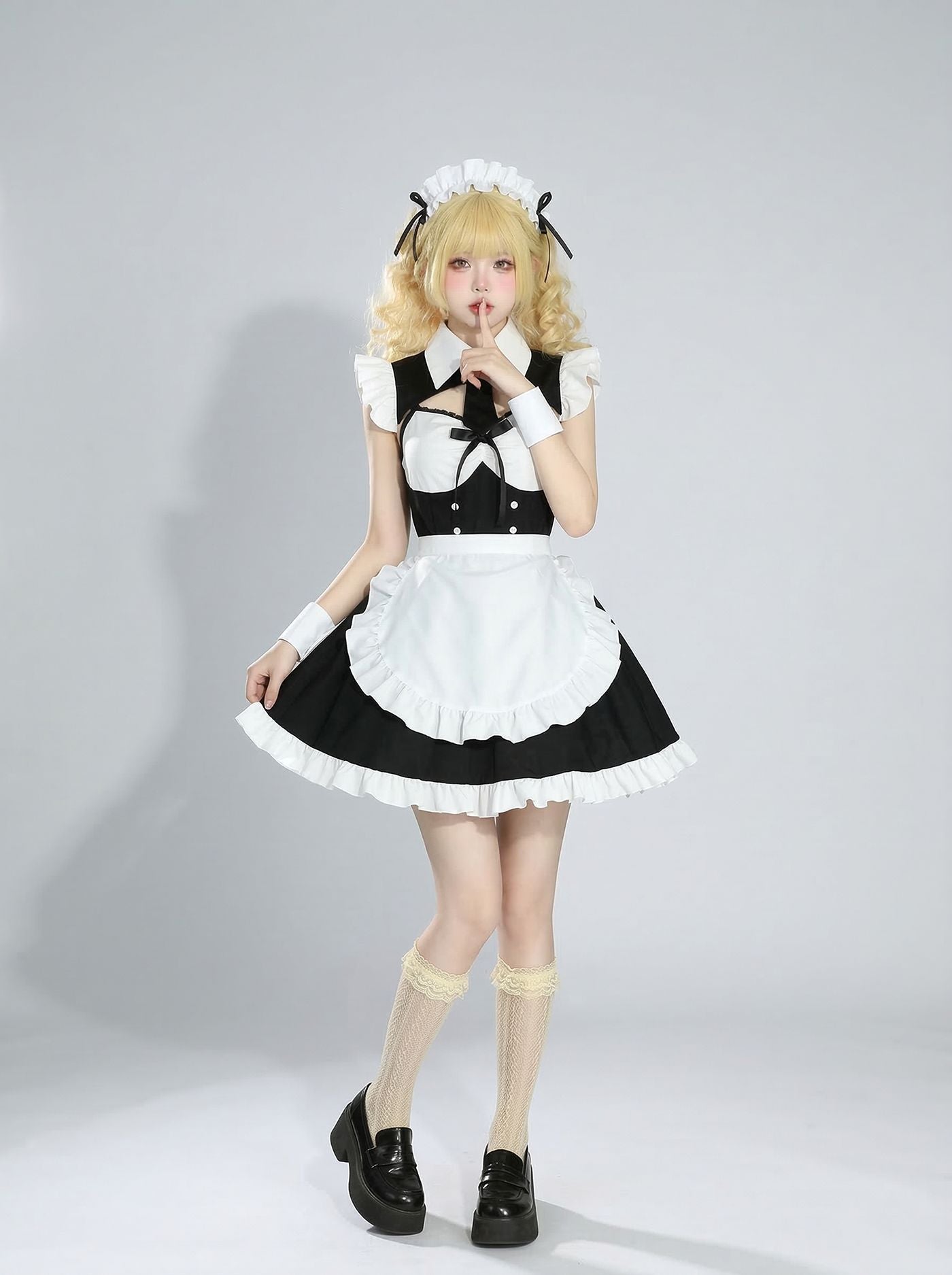 Open-back Maid Outfit Game Streamer Cosplay Lolita Dress