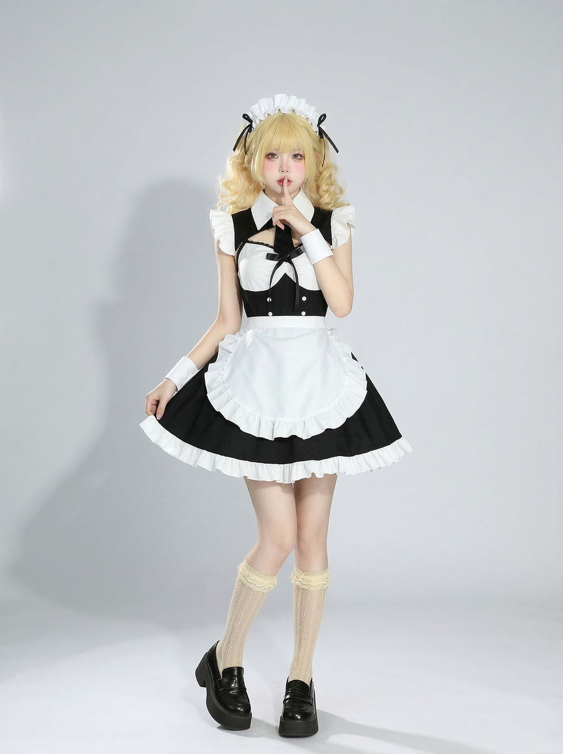 Open-back Maid Outfit Game Streamer Cosplay Lolita Dress