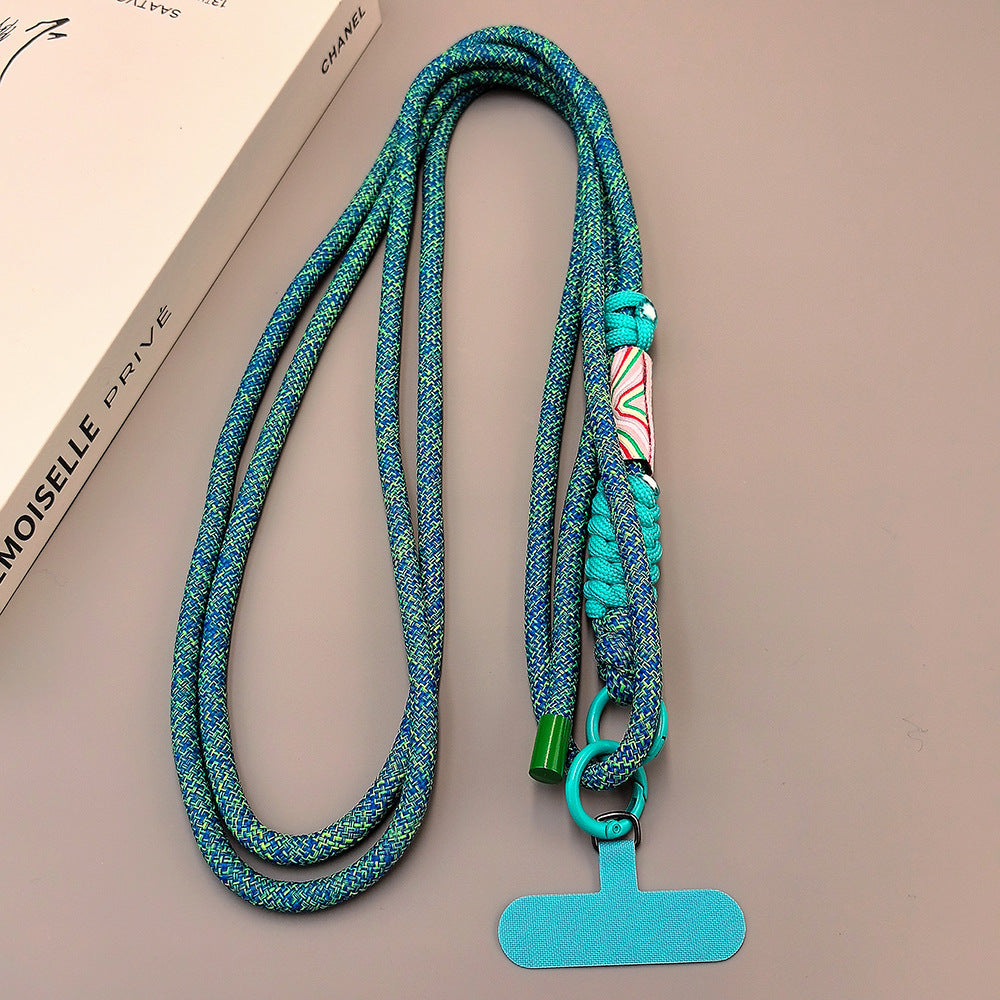 Multicolor Adjustable Crossbody Neck Phone Lanyard Long Strap with Tether Tabs Phone Charm