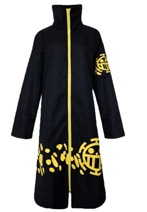 Navigation Trafalgar D. Water Law Cosplay Costume - One Piece Halloween Carnival Outfit with Hat