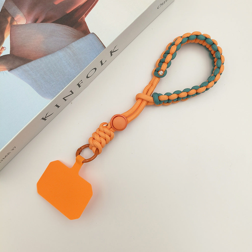 Multicolor Adjustable Wrist Phone Strap with Tether Tabs – Hand Woven Wristlet & Hand Lanyard