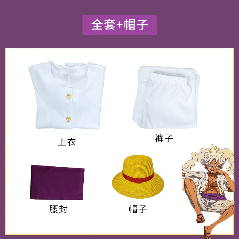 Anime Navigation Wano Country Sun God Nika Luffy Waking One Piece Cosplay Costumes