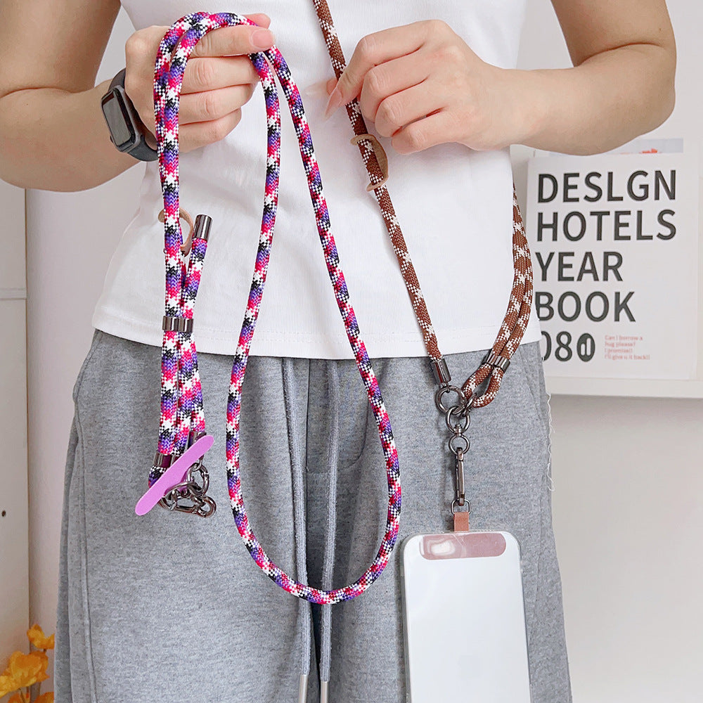Buckle Adjustable Crossbody Neck Phone Strap with Tether Tabs – Travel Wristlet & Hand Lanyard