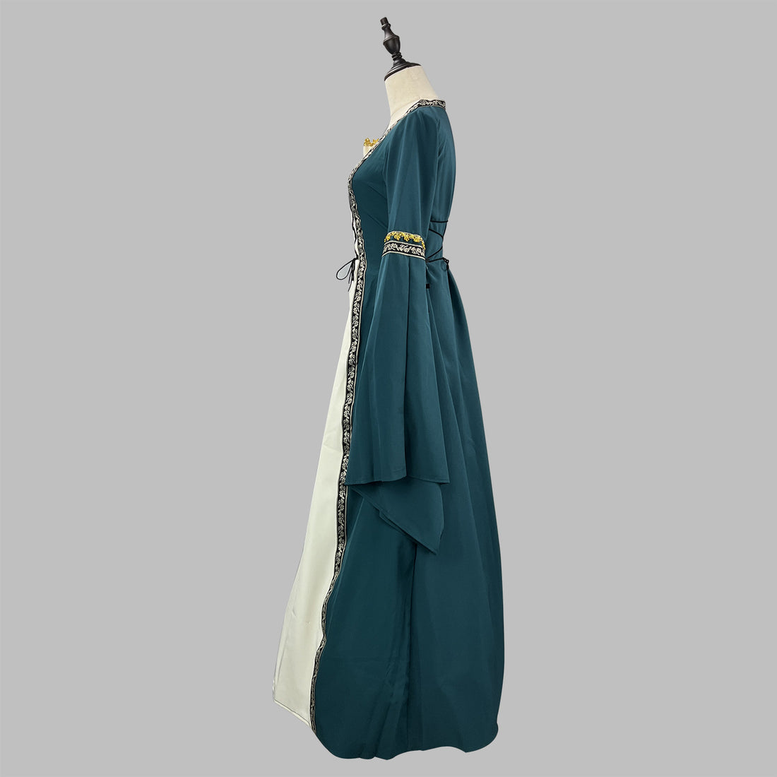 Women's Victorian Court Dress - Long Flare Sleeve Halloween Retro Masquerade Cosplay Costume