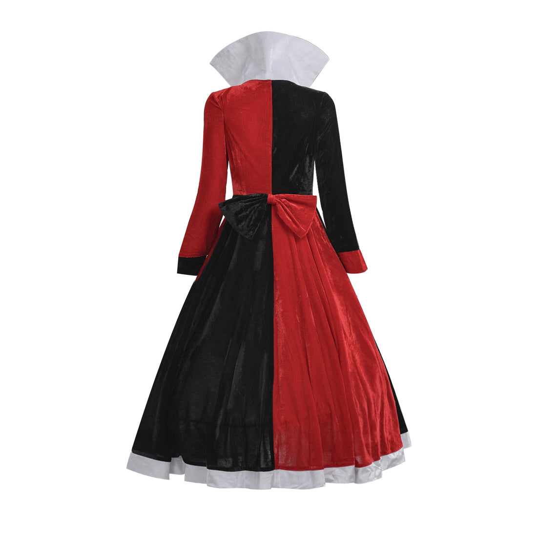 Women Queen of Hearts Costume - Alice Deluxe Red Queen Cosplay Dress for Halloween Party